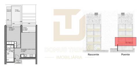 Apartamento T1 Novo com Terraço junto à Praia e Metro | Matosinhos Sul