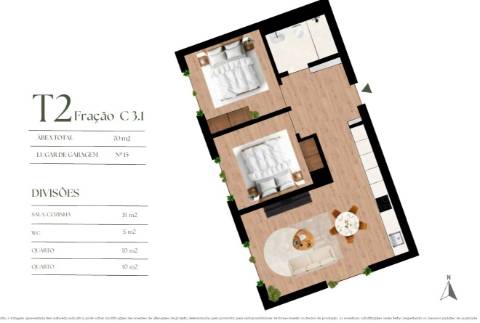Apartamento T2 c em Construção Empreendimento em Campanhã