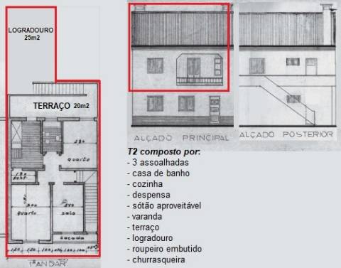 Apartamento T2 Venda em Abrantes (São Vicente e São João) e Alferrarede,Abrantes