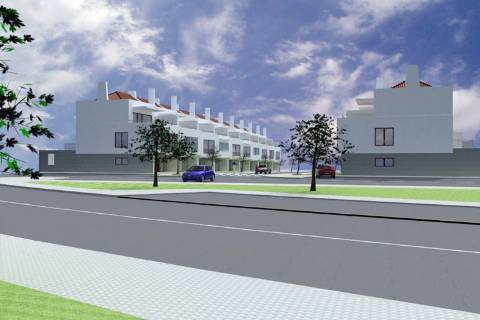 Lote de Terreno para construção de moradia em banda, localizado na Urb. da Ribeira do Marchante