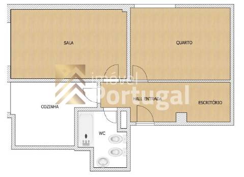 Apartamento T1 Arrendamento em Braga (São Vítor),Braga