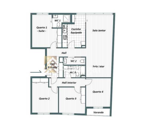 T4 remodelado, mobilado e equipado em plena Avenida