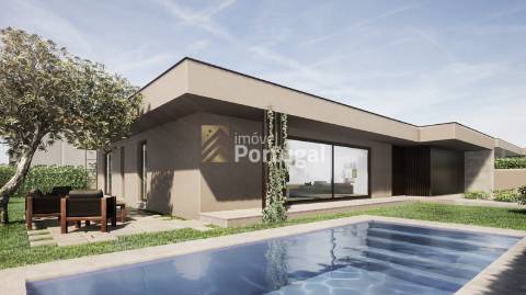 MORADIAS TÉRREAS T4  DE LUXO COM PISCINA - SOUTELO