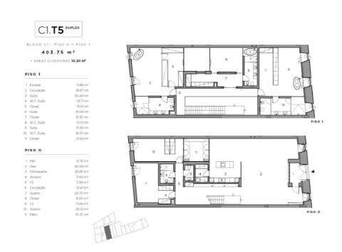 Fracção C1 - T4 Duplex - Bloco C - Bom Sucesso