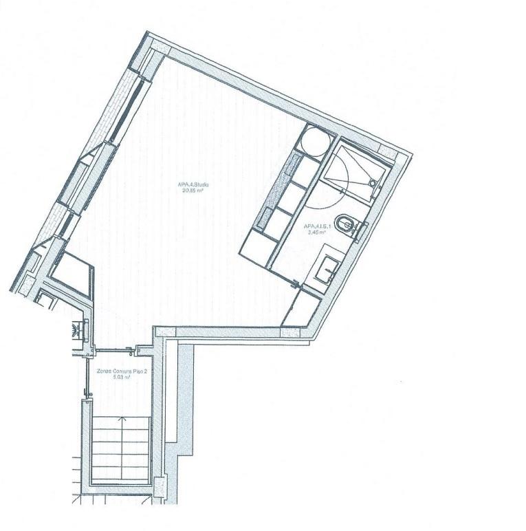 Apartamento T0 no Porto NOVO