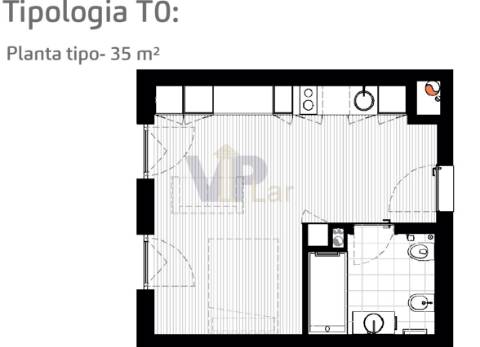 T1 c/ Terraço e garagem - Ao Polo Universitário (Metro / Hospital S. João)