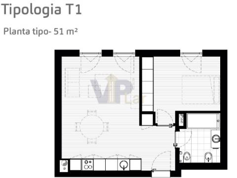 T1 c/ Terraço e garagem - Ao Polo Universitário (Metro / Hospital S. João)
