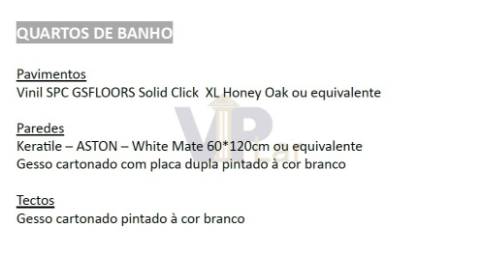 T2+1 Novo c/ Varanda de 27m², 3 Wc´s e Lugar de garagem