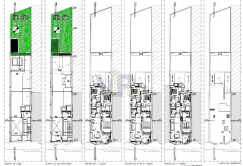 Terreno c/ PA para 8 andares c/ 7 Apartamentos T2 - Av. Boavista - Porto