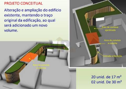 Ilha c/ 7 casas para recuperar em São Mamede Infesta, zona do Amial
