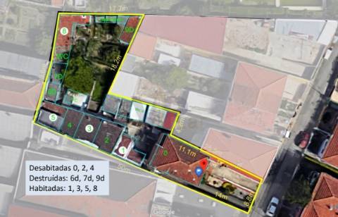 Edifício com Moradia + Ilha Ilha c/ 7 casas para recuperar no Amial