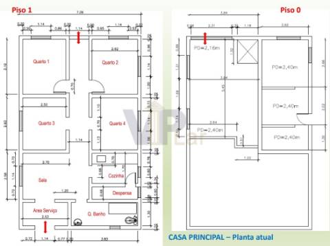 Edifício com Moradia + Ilha Ilha c/ 7 casas para recuperar no Amial