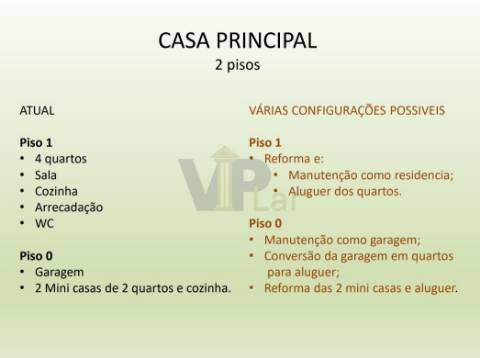 Edifício com Moradia + Ilha Ilha c/ 7 casas para recuperar no Amial