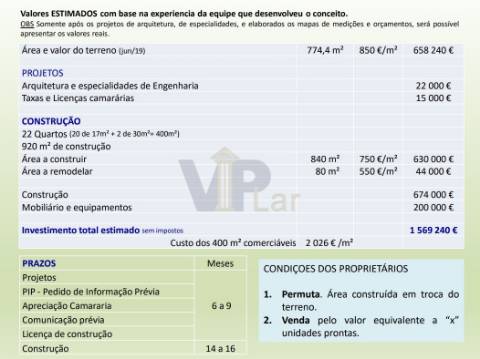 Edifício com Moradia + Ilha Ilha c/ 7 casas para recuperar no Amial