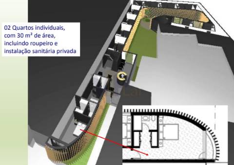 Edifício com Moradia + Ilha Ilha c/ 7 casas para recuperar no Amial