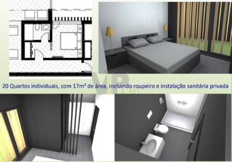 Edifício com Moradia + Ilha Ilha c/ 7 casas para recuperar no Amial