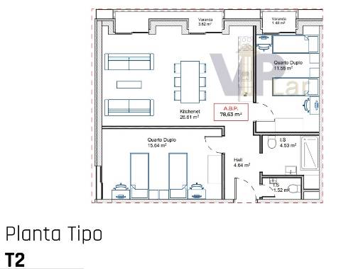 T2 Kit NOVO c/ garagem - Porto, Paranhos (ao Pólo Universitário)