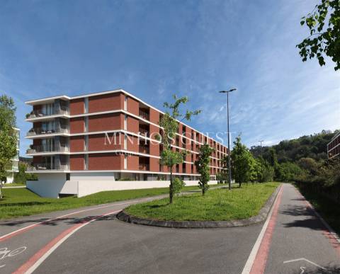 Apartamento T3 Novo c/ Garagem e Varanda - Parque da Cidade de Guimarães
