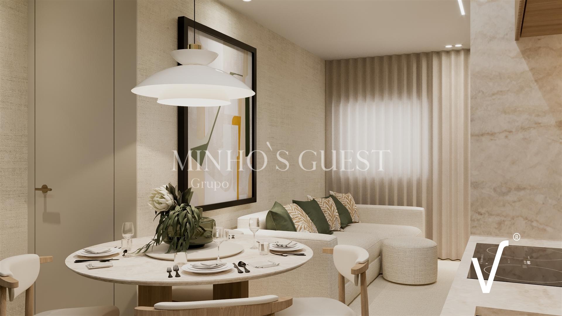 Apartamento T1 (66.5m2) c/ elevador e garagem fechada - Sé, Braga