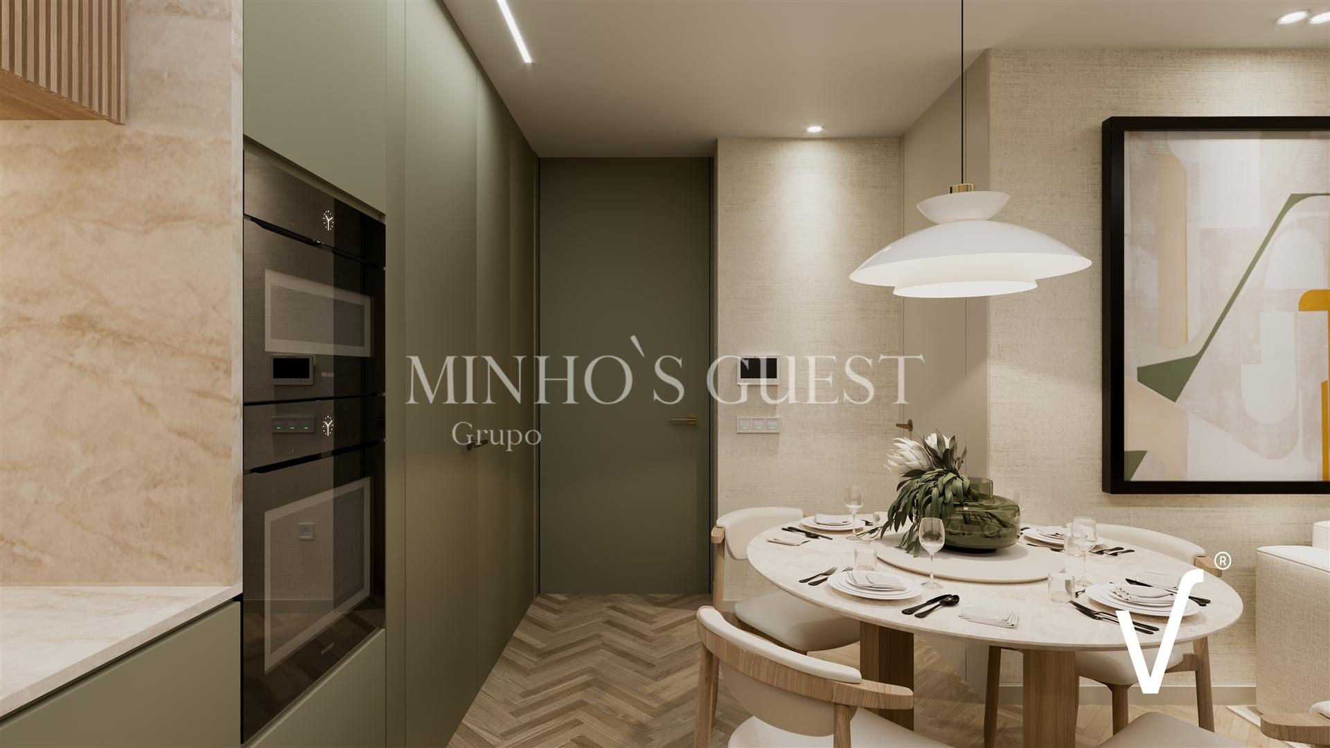 Apartamento T1 (66.5m2) c/ elevador e garagem fechada - Sé, Braga