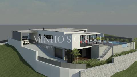 Moradia V3 Individual c/ Piscina e Vista para a barragem do Ermal, Vieira do Minho