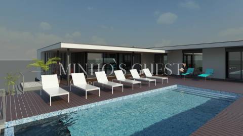 Moradia V3 Individual c/ Piscina e Vista para a barragem do Ermal, Vieira do Minho