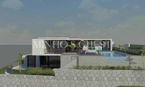 Moradia V3 Individual c/ Piscina e Vista para a barragem do Ermal, Vieira do Minho