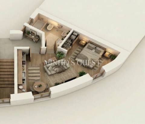 Apartamento T0 totalmente remodelado próximo da UNIVERSIDADE DO MINHO - Gualtar, Braga