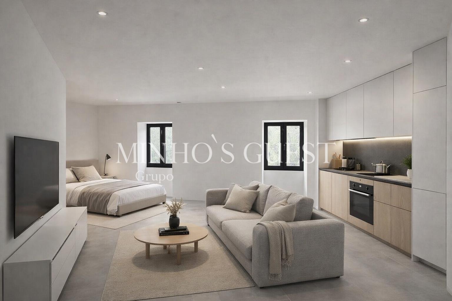 Apartamento T0 totalmente remodelado próximo da UNIVERSIDADE DO MINHO - Gualtar, Braga