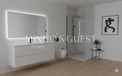 Apartamento T1 totalmente remodelado próximo da UNIVERSIDADE DO MINHO - Braga