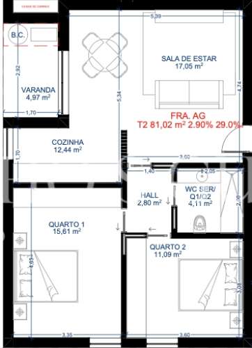 Apartamento T2 Novo a 5 min. do centro de Vila Nova de Famalicão