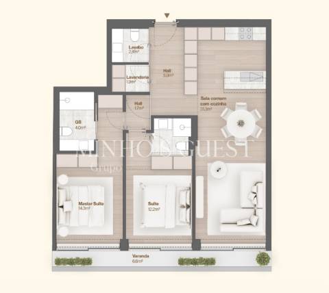 Apartamento T2 com Vista Mar | Primeira Linha – Vila do Conde