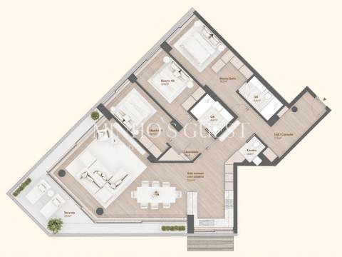 Apartamento T3 com Varanda Vista Mar – Vila do Conde