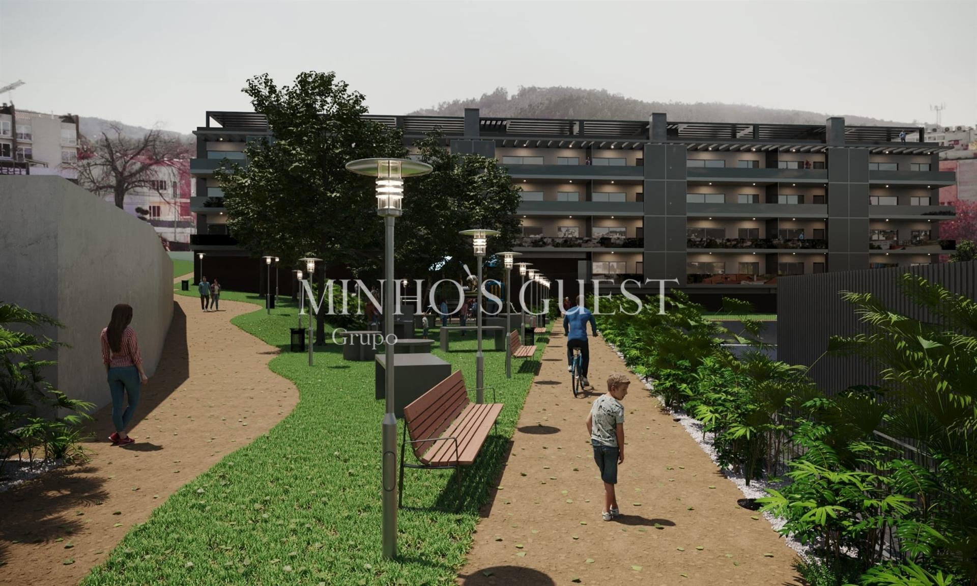 Apartamento T3 Novo em Condomínio Fechado c/ piscina - Celeirós, Braga