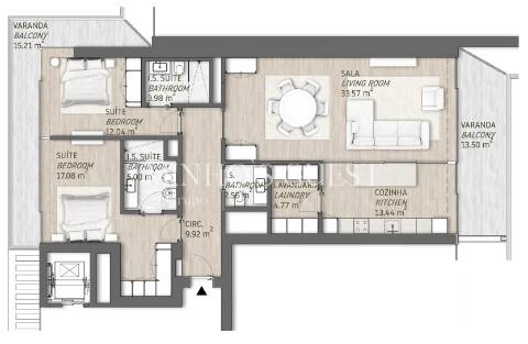 T2 Exclusivo Serenity Vilamoura | 155m² c/2 Suites e Piscina