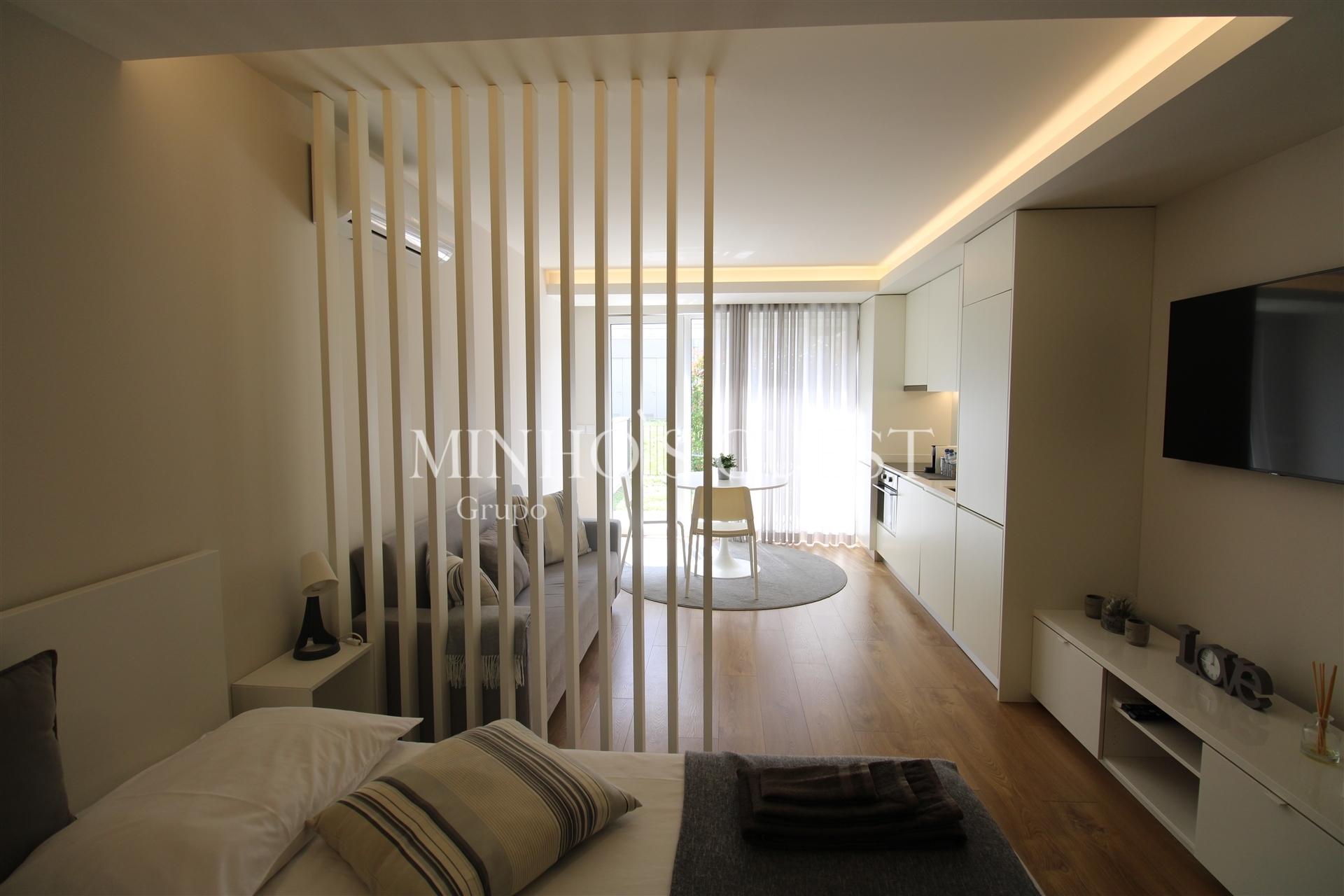 Apartamento T0 de Charme  com jardim privativo no Centro Histórico - São Vicente, Braga