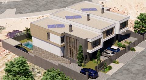 Lote de terreno com 1105m2 e projeto aprovado para 3 moradias, em São Domingos de Rana