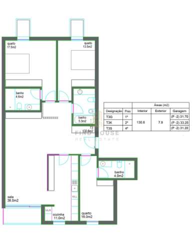 Apartamento T3 com garagem Box e vista para a Ria, em Aveiro
