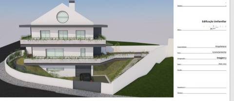 Terreno para construção de 301m2, com projeto aprovado para moradia T3, em Santo Isidoro, Mafra