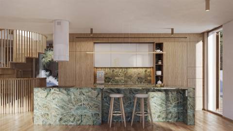 Lote de 530.09m2 com projeto aprovado para construção de Moradia T4, na Urb. Espartal, Aljezur