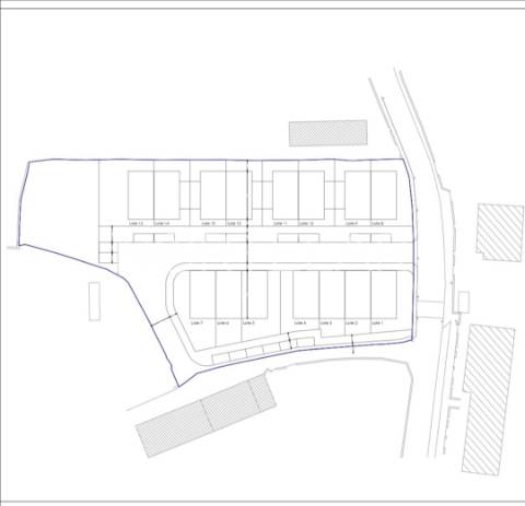 Terreno para construção de moradias centro de Ribeirão, Vila Nova de Famalicão  Lote com  PIP para c