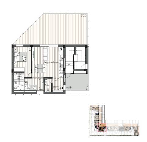 T2 novo com varanda em Ramalde, Porto