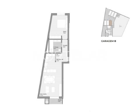 T1 com varanda e garagem – Centro da Trofa