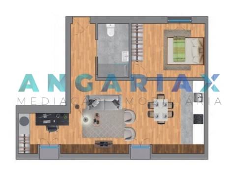 ANG1527 - Apartamento T1 para Arrendamento em Leiria