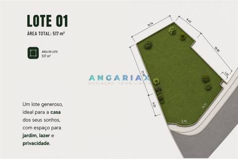 ANG1594 - Terreno para Venda em Marinha Grande
