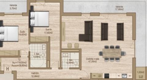 Apartamento T2 - THE LINE- FORCA, AVEIRO