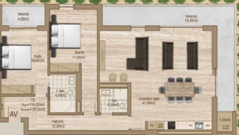 Apartamento T2 - THE LINE- Forca, Aveiro