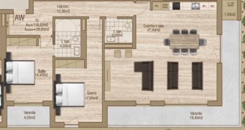 Apartamento T2 - THE LINE - Forca, Aveiro