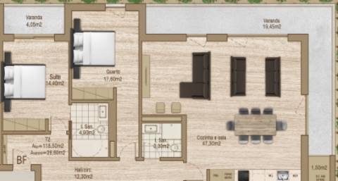 Apartamento T2 - THE LINE- Forca, Aveiro