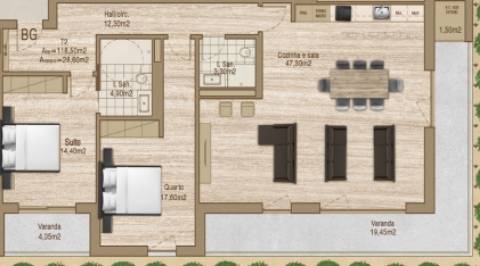 Apartamento T2 - THE LINE - Forca, Aveiro